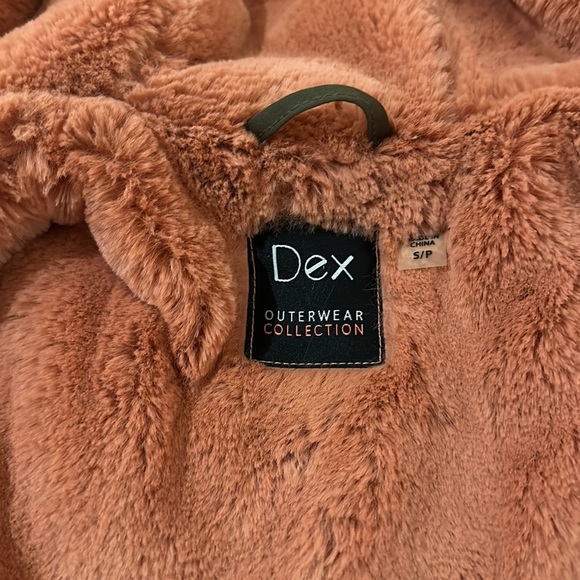 NEW Dex winter coat jacket parka dur lined pink faux fur - Picture 11 of 11